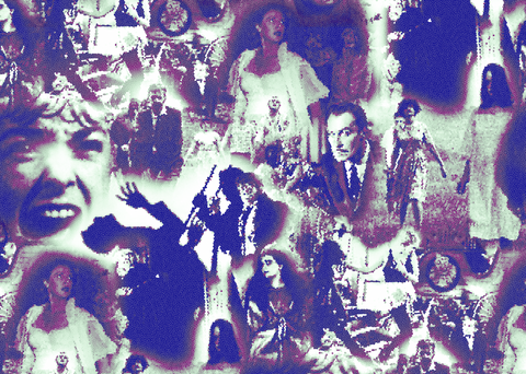 Glam Horror Film Print