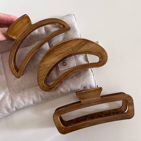 Wood Grain Hair Clip