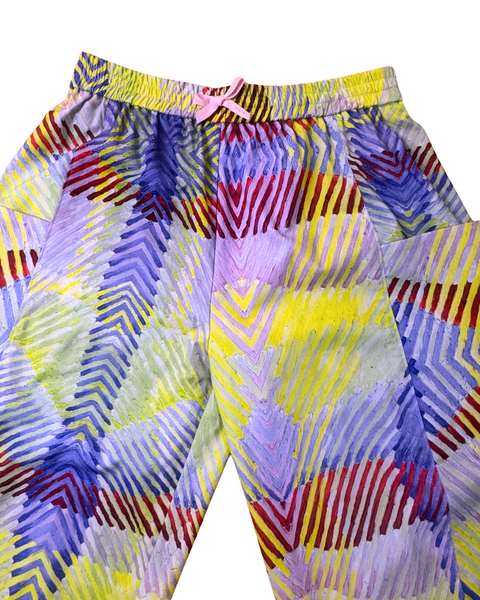 Multi-Colored Plaid Gardener Pant