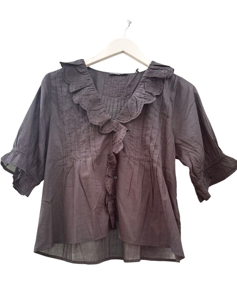 O.P. Scotch and Soda Light Weight Ruffled Blouse