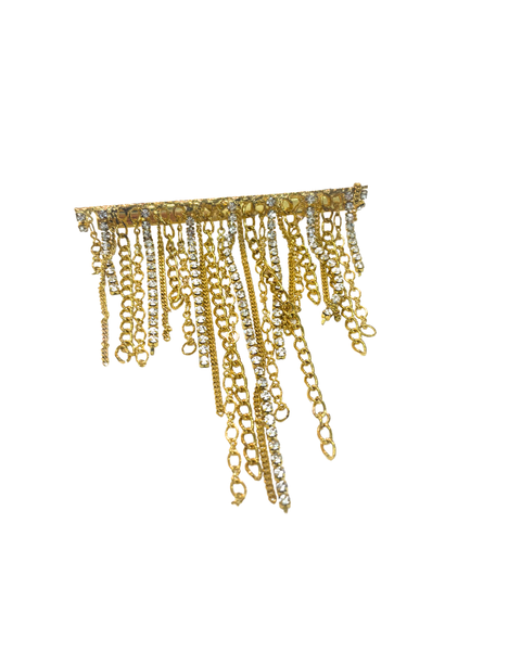 Gold or Silver Chain Hair Clip
