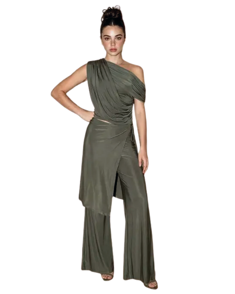 Sculptural Draped Pants