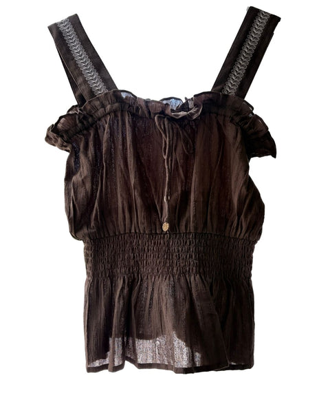 O.P. Scotch and Soda Brown Boho Tank Top