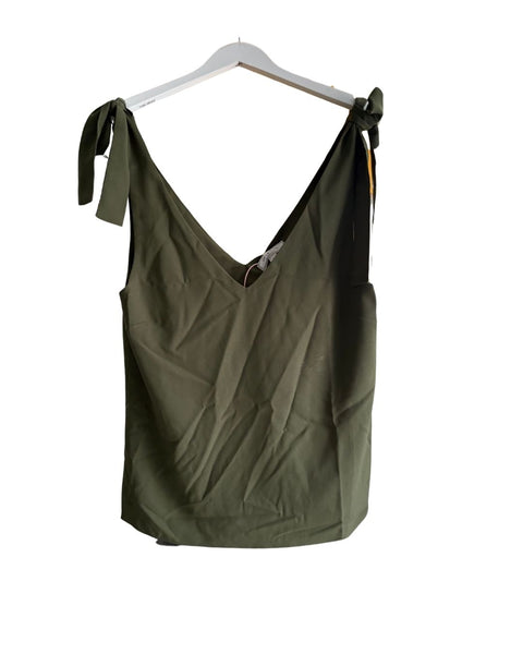 O.P. Belle and Bloom Green Tie Tank