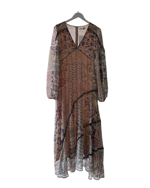 O.P. Belle and Bloom Tan Floral Dress