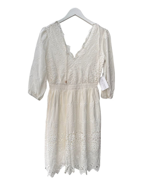 O.P. Belle and Bloom White V-Neck Dress