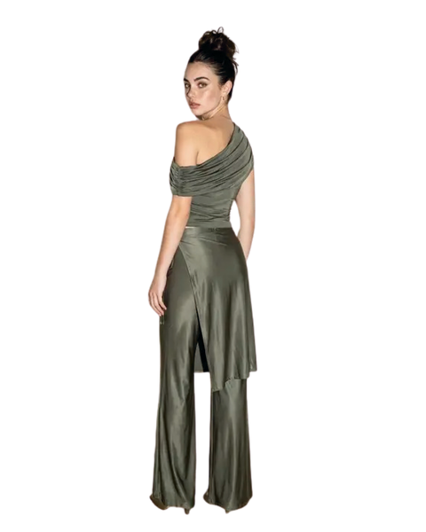 Sculptural Draped Pants