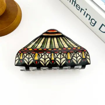 Retro Tiffany Lamp Shade Claw Clip