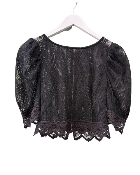 O.P. Bebe Black Lace Top