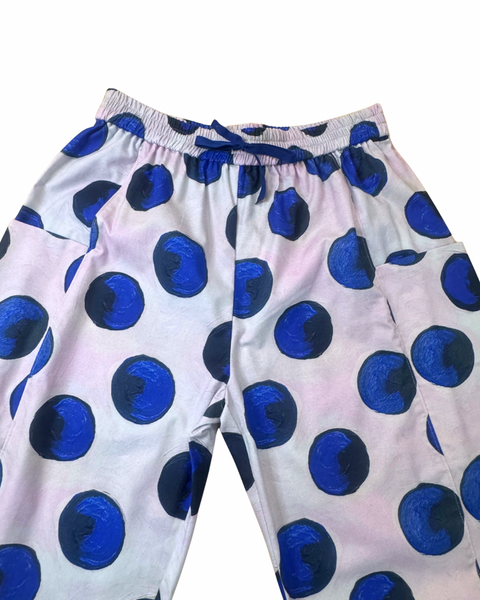 Blue Polka Dot Gardener Pant