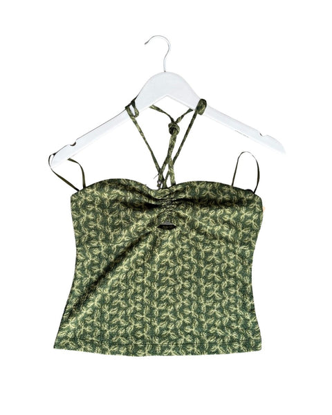 O.P. Scotch and Soda Green Print Halter