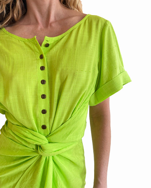 Lime Amanda Dress