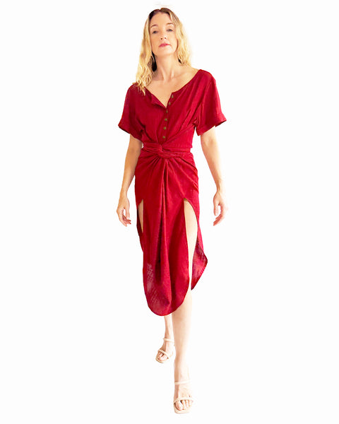 Popeian Red Amanda Dress