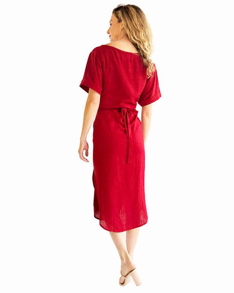 Popeian Red Amanda Dress