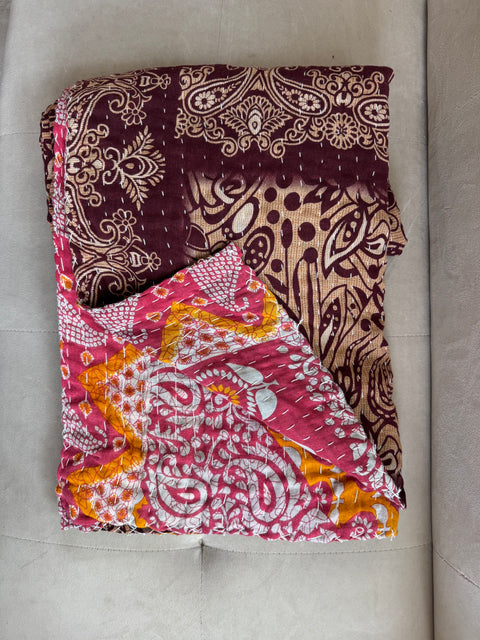 One of a Kind- Kantha Indian Blanket