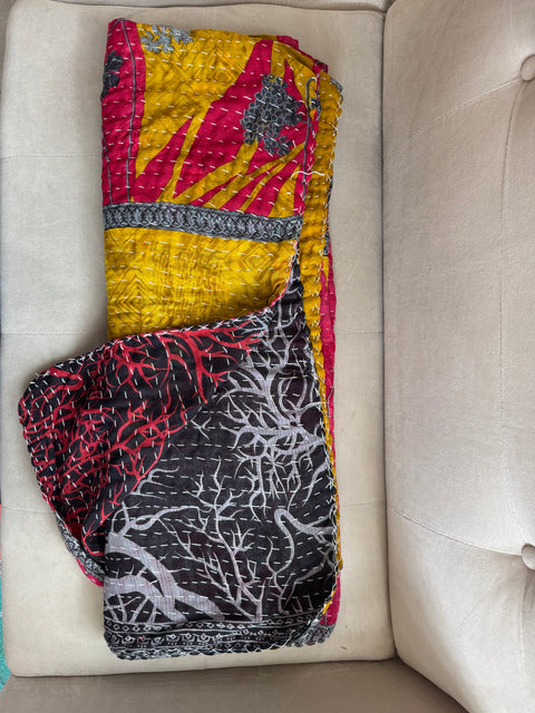 One of a Kind- Kantha Indian Blanket