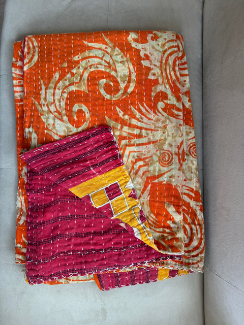 One of a Kind- Kantha Indian Blanket