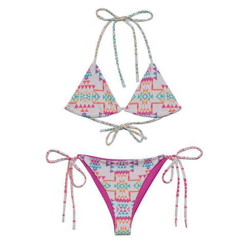 Camp Tribal String Bikini Top