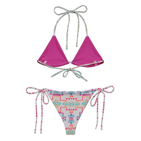 Camp Tribal String Bikini Top