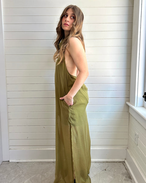 Overlay Halter Dress