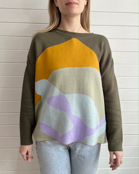 Kamile Mountain Sweater -Cool tone
