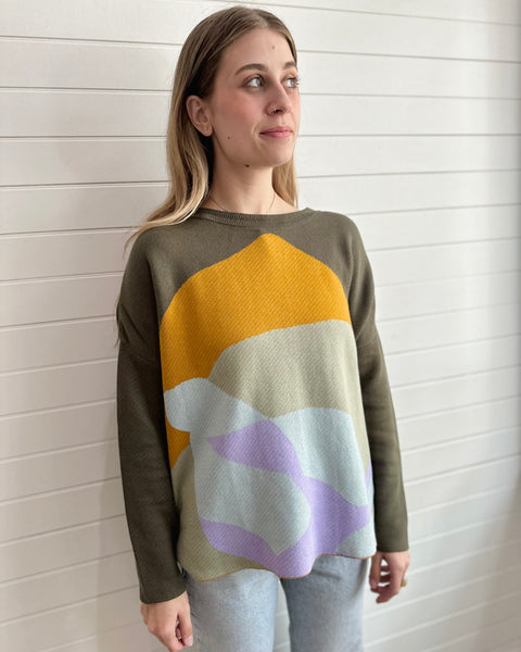 Kamile Mountain Sweater -Cool tone