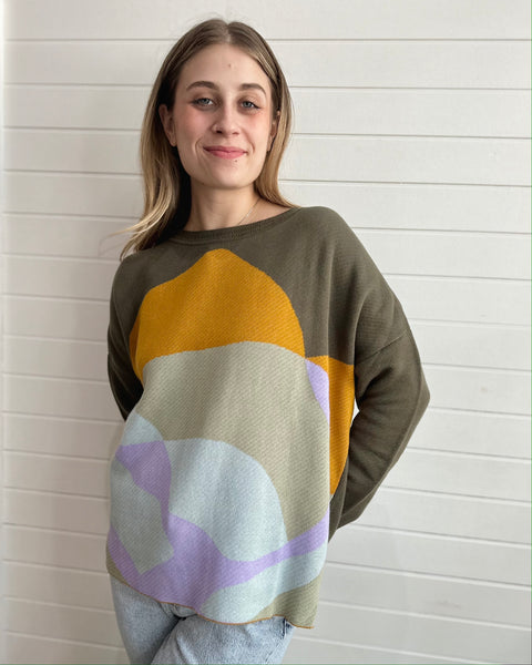 Kamile Mountain Sweater -Cool tone