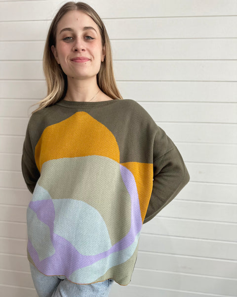 Kamile Mountain Sweater -Cool tone