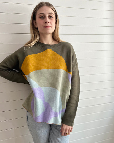 Kamile Mountain Sweater -Cool tone