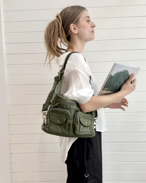 Convertible Crossbody Backpack Bag