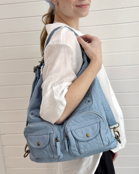 Convertible Crossbody Backpack Bag