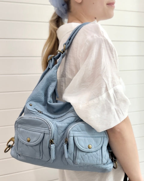 Convertible Crossbody Backpack Bag