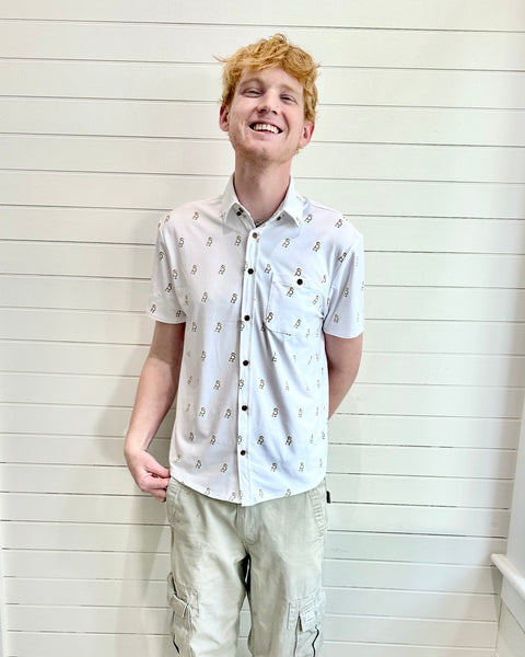 Short Steve button down - logo