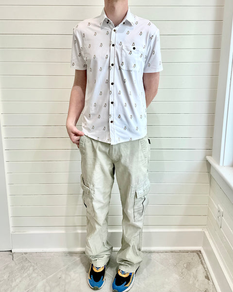 Short Steve button down - logo