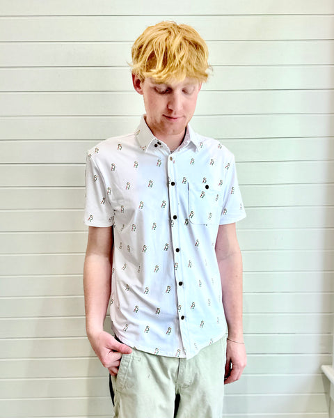 Short Steve button down - logo
