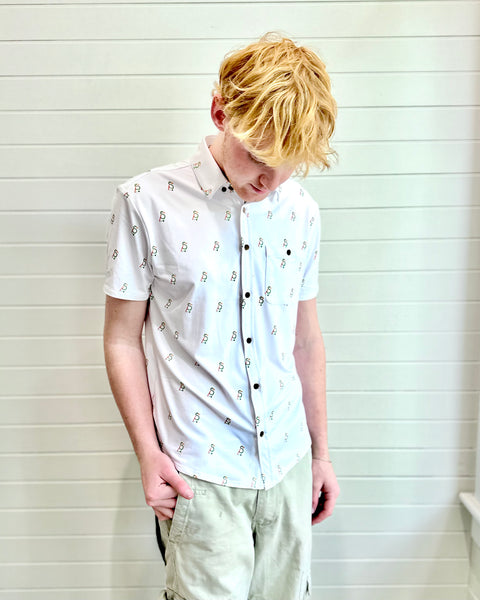 Short Steve button down - logo