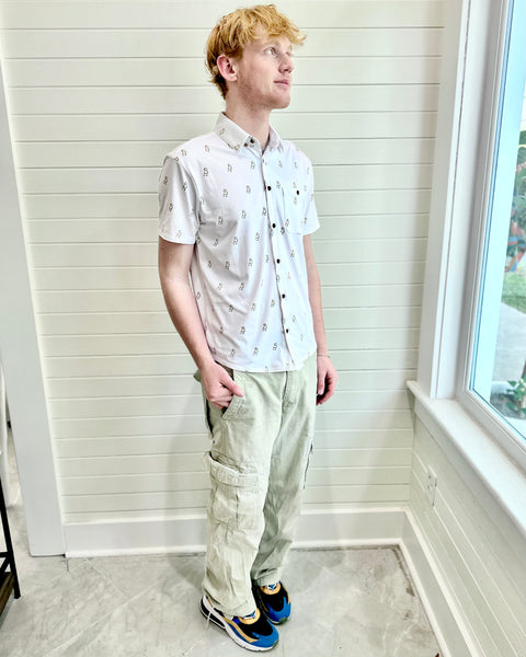 Short Steve button down - logo