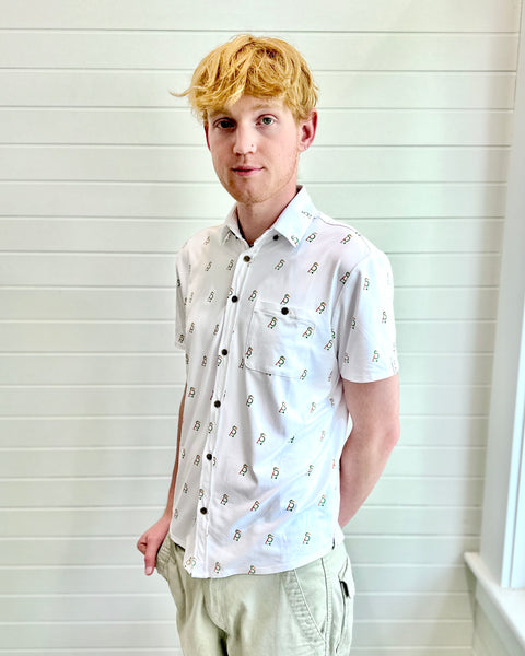 Short Steve button down - logo