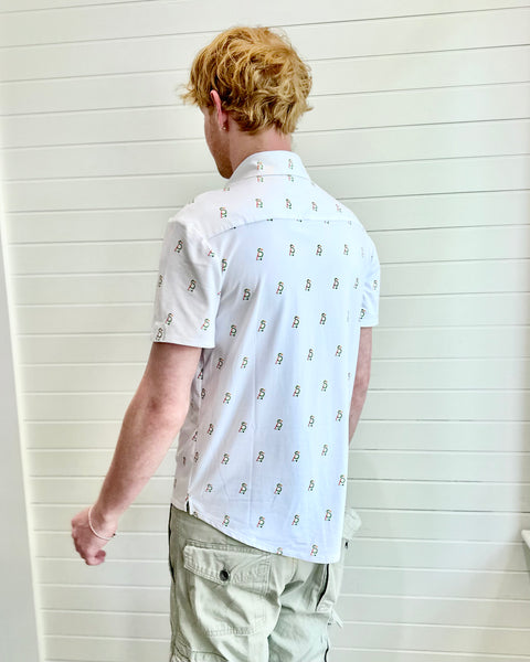 Short Steve button down - logo