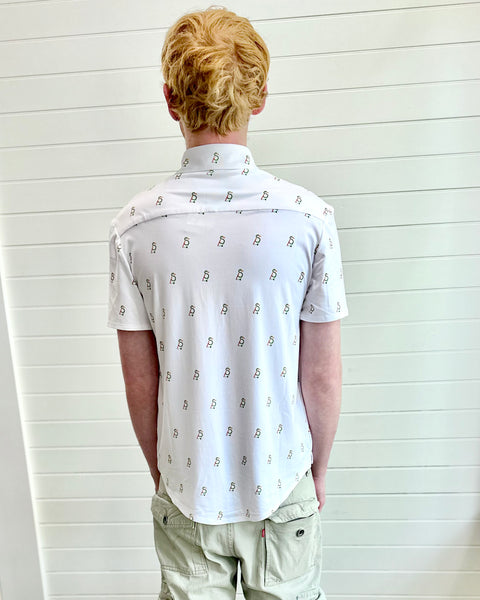 Short Steve button down - logo