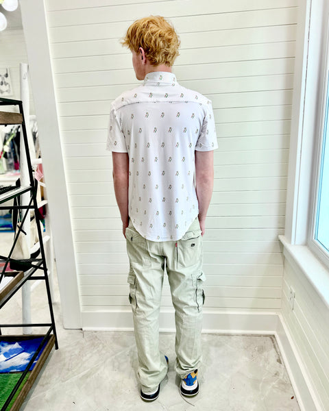 Short Steve button down - logo