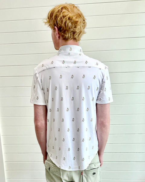Short Steve button down - logo