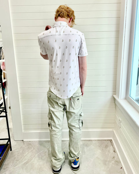 Short Steve button down - logo