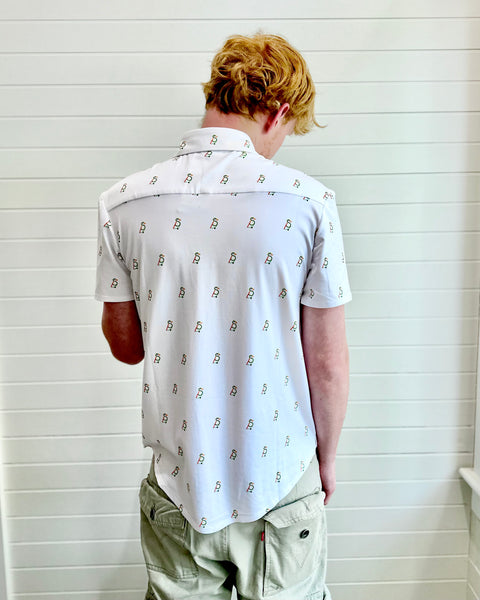 Short Steve button down - logo