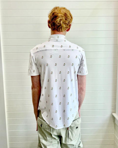 Short Steve button down - logo