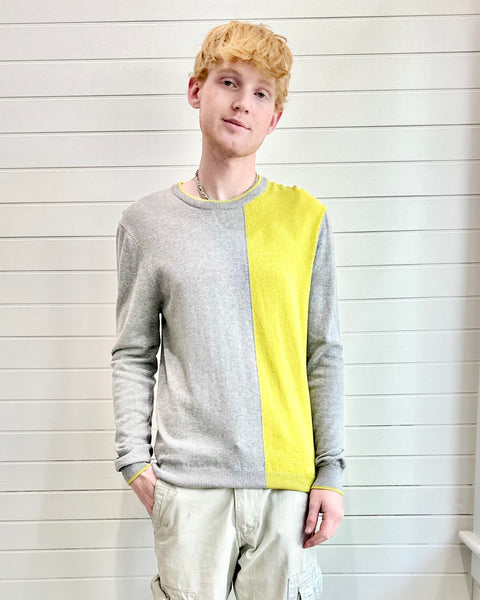 Poplin & Co. Sulphur Stripe Long Sleeve Knit