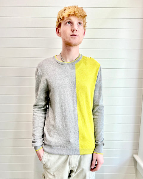 Poplin & Co. Sulphur Stripe Long Sleeve Knit