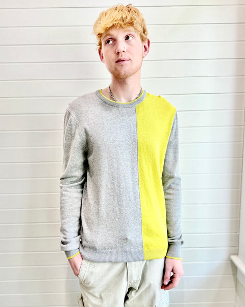 Poplin & Co. Sulphur Stripe Long Sleeve Knit
