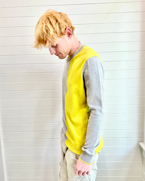 Poplin & Co. Sulphur Stripe Long Sleeve Knit
