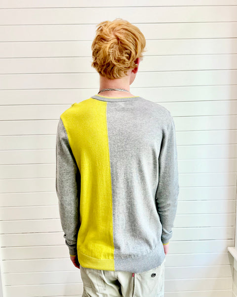 Poplin & Co. Sulphur Stripe Long Sleeve Knit